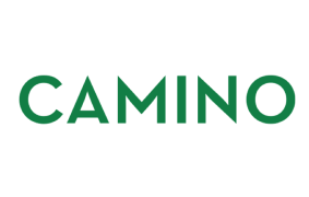 Green text CAMINO on a white background.