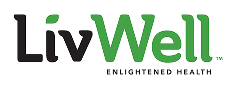 Logo with LivWell in green and black text, and Enlightened Health in smaller text beneath.