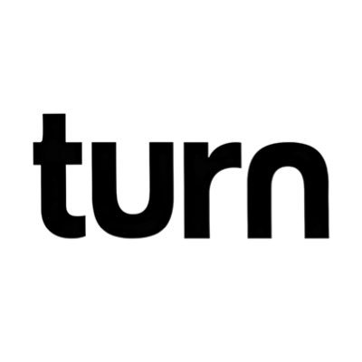 The word turn in bold, black lowercase letters on a white background.