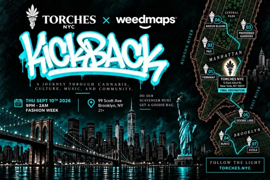 Weedmaps Kickback Lit by Rolling Loud Plus Torches Scavenger Hunt in Brooklyn